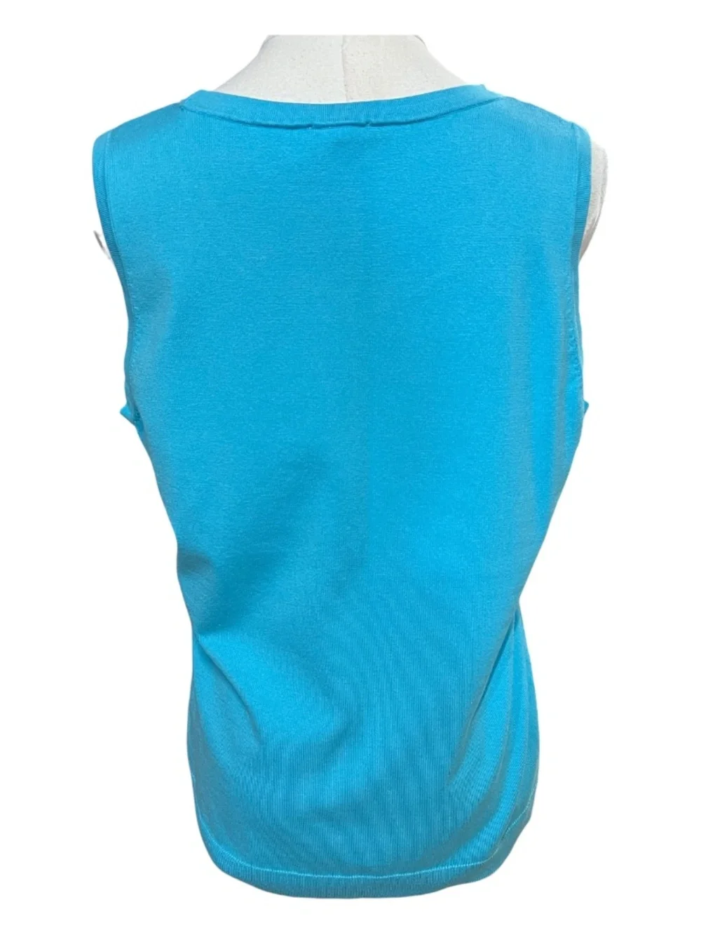 EUC++ Talbots Turquoise Blue 2 Piece Knit Tank & Cardigan Set | Size L
